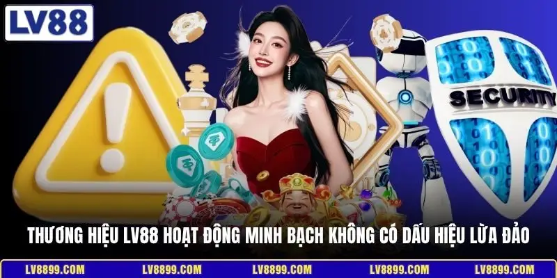 Thương hiệu LV88 hoạt động minh bạch không có dấu hiệu lừa đảo