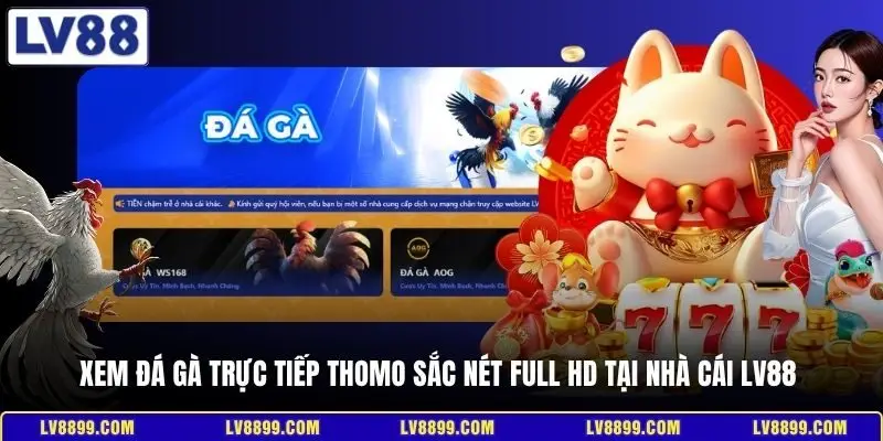 Xem đá gà trực tiếp Thomo sắc nét Full HD tại nhà cái LV88